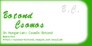botond csomos business card