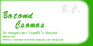 botond csomos business card